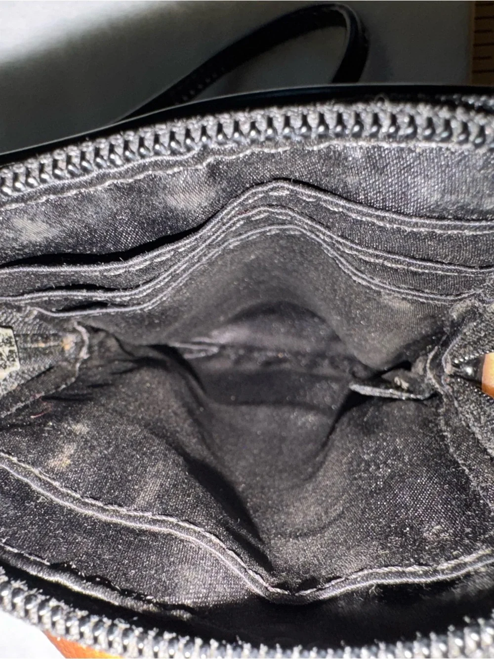 Coach Black Signature Jacquard Wristlet Pouch with Silver Emblem